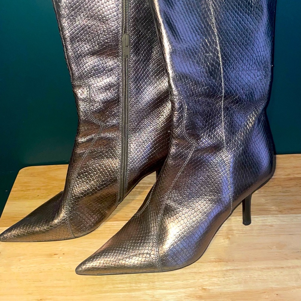 Steve Madden Embossed Leather Boots